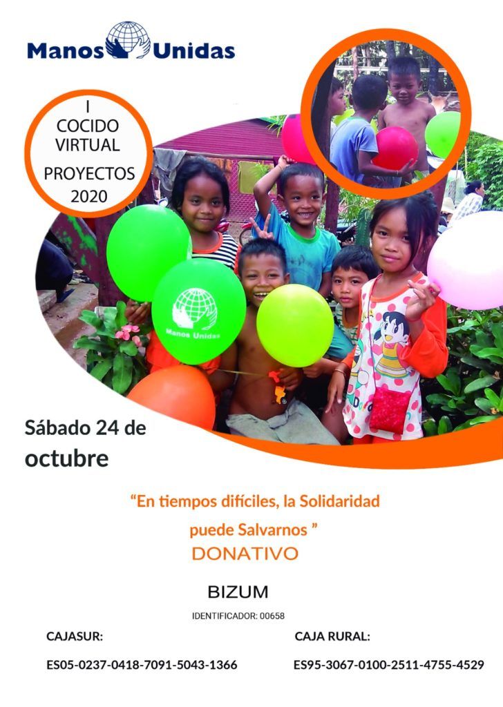 Cocido virtual solidario a beneficio de manos unidas