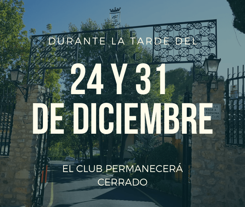 horario navidad club de campo jaén