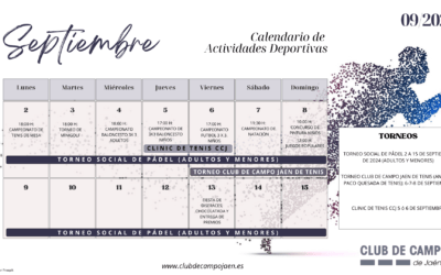 Actividades deportivas septiembre 2024