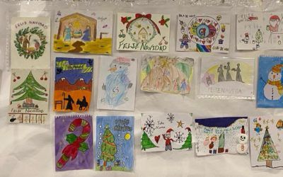 Entrega de premios del concurso infantil de postales de Navidad